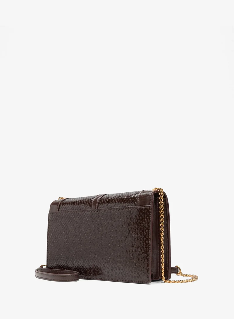 Aldo  Aldo Womens Medium Brown Magnetic Snap Sling Bag for Women | Best Price UAE