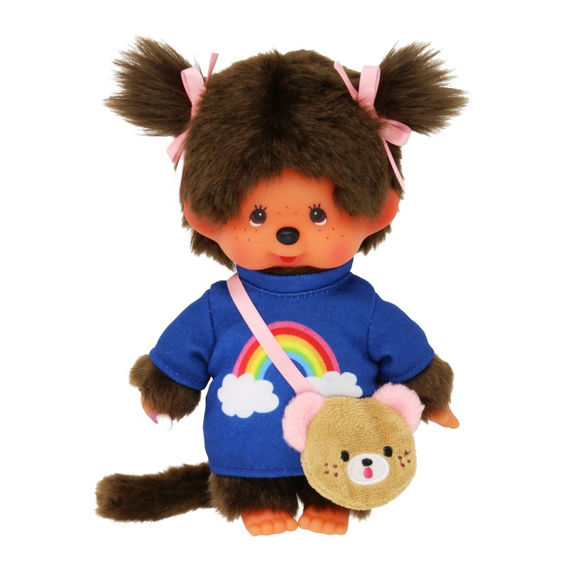 Sekiguchi Monchhichi Sekiguchi Classic Girl with Kawaii Messenger Bag Plush Doll - Image 2