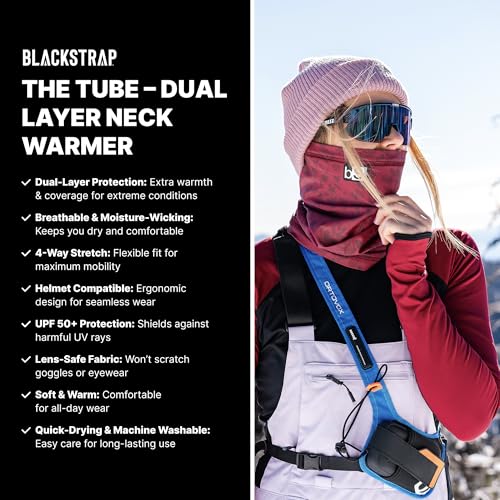 BLACKSTRAP The Tube – Dual Layer Cold Weather Neck Warmer & Ski Mask for Men & Women, Headwear that’s Breathable, Moisture-Wicking, and Wind-Resistant (One Size and Bright Orange) - Image 3
