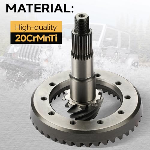 WildGear Front Differential Ring and Pinion Fit for Jeep Wrangler JK 2007-2011 V6 3.8L / 2012-2017 V6 3.6L / 2018 V6 3.6L # 170207A04600, D30456JK - Image 5