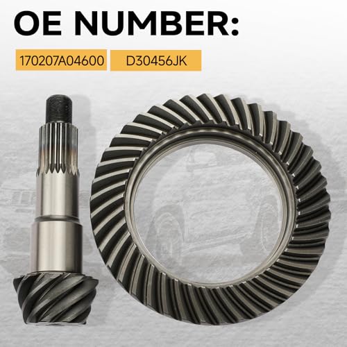 WildGear Front Differential Ring and Pinion Fit for Jeep Wrangler JK 2007-2011 V6 3.8L / 2012-2017 V6 3.6L / 2018 V6 3.6L # 170207A04600, D30456JK - Image 3