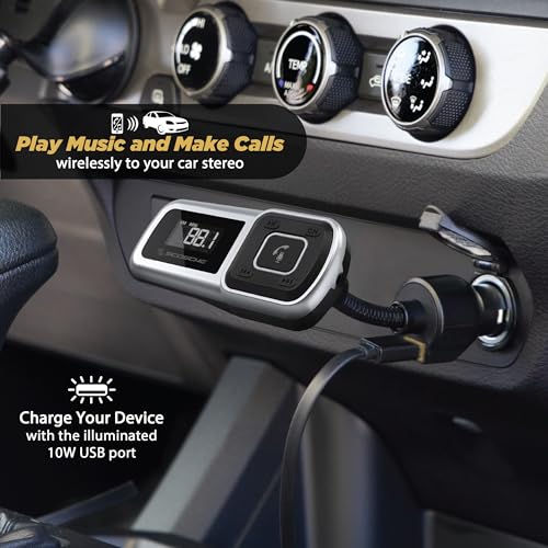 Scosche BTFMSR BTFREQ Universal Bluetooth Hands-Free Car Kit with Digital FM Transmitter and 10-Watt USB Car Charger - Image 3