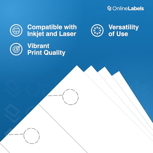 Online Labels Door Hangers - 8.5 x 3.66 - Cardstock - Pack of 300, 100 Sheets - Inkjet/Laser Printer - Online Labels - Image 4