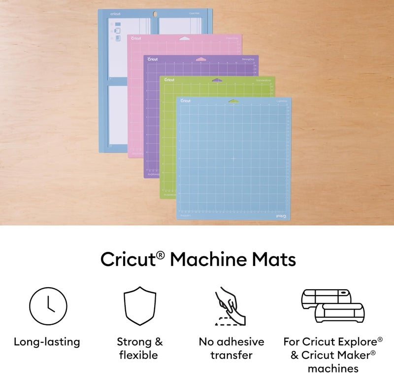 كريكيت Lightgrip Adhesive Cutting Mat 12"X12" for Explore Air 2/Maker - 3 Pack حصيرة قطع لاصقة كريكت Lightgrip مقاس 12"X12" لـ Explore Air 2/Maker - 3 حزمة - Image 2