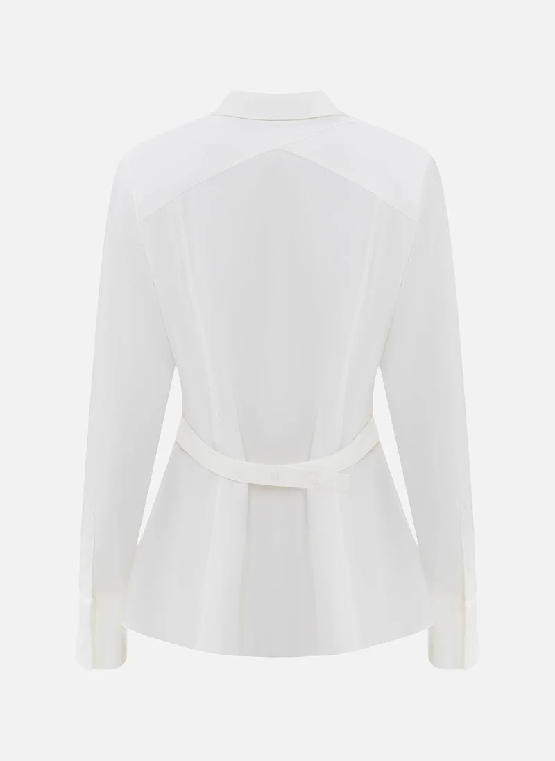 Lichi Straight shirt with adjustable waist