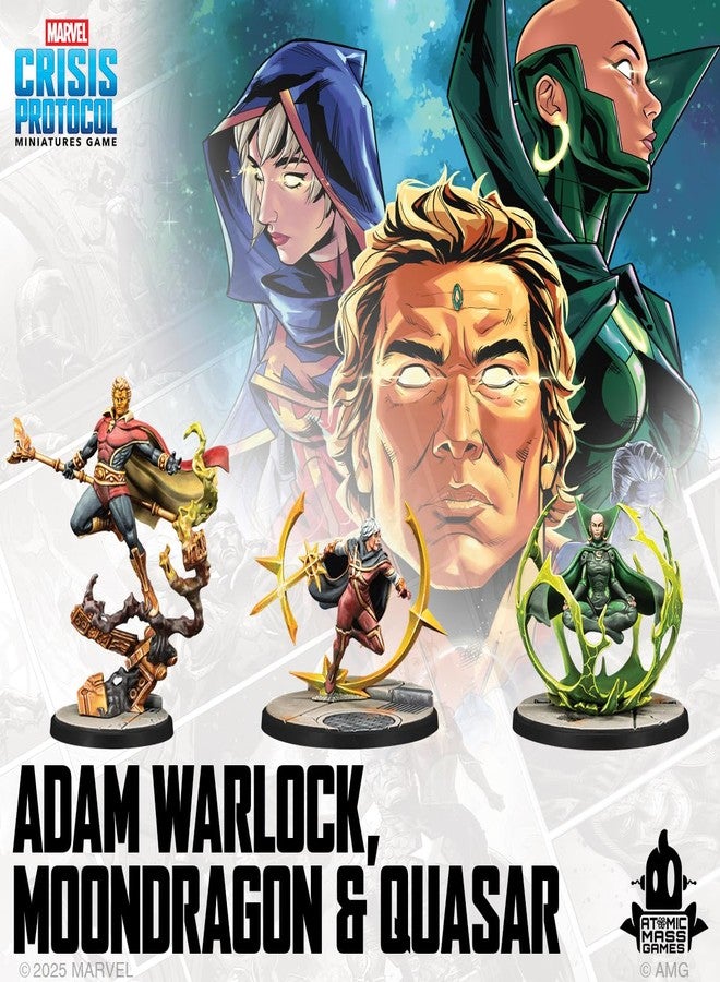 Asmodee Marvel: Crisis Protocol Adam Warlock, Moondragon & Quasar Character Pack - Image 4