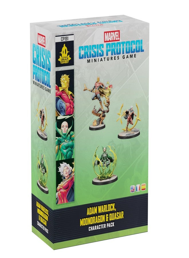 Asmodee Marvel: Crisis Protocol Adam Warlock, Moondragon & Quasar Character Pack - Image 1