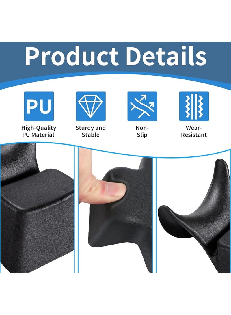 SYOSI Shampoo Bowl Neck Cushion, Ergonomic Silicone Hair Washing Neck Support Pillow, Non-Slip Spa and Salon Shampoo Tray Neck Rest, Comfortable Hairdressing Sink Accessory for Hair Care, Black - Image 4