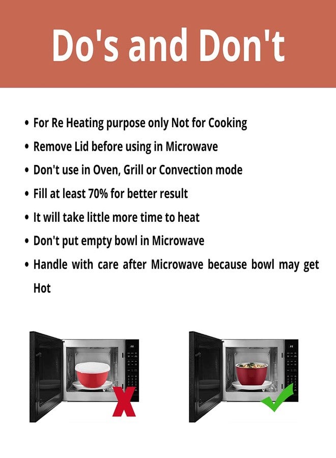 Fableart Microwave Safe Stainless Steel Kitchen Food Storage Containers, Mixing Bowl Set With Airtight Plastic Lids, Set Of 3 Pcs (500, 750, 1250 ML) (Red , Solid) - Image 4