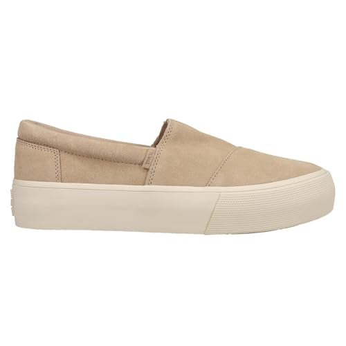 TOMS Womens Fenix Slip On Platform Sneakers Shoes Casual - Beige - Size 9 B - Image 2