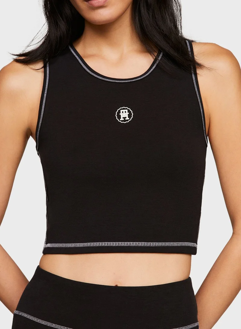 TOMMY HILFIGER Crest Contrast Tank