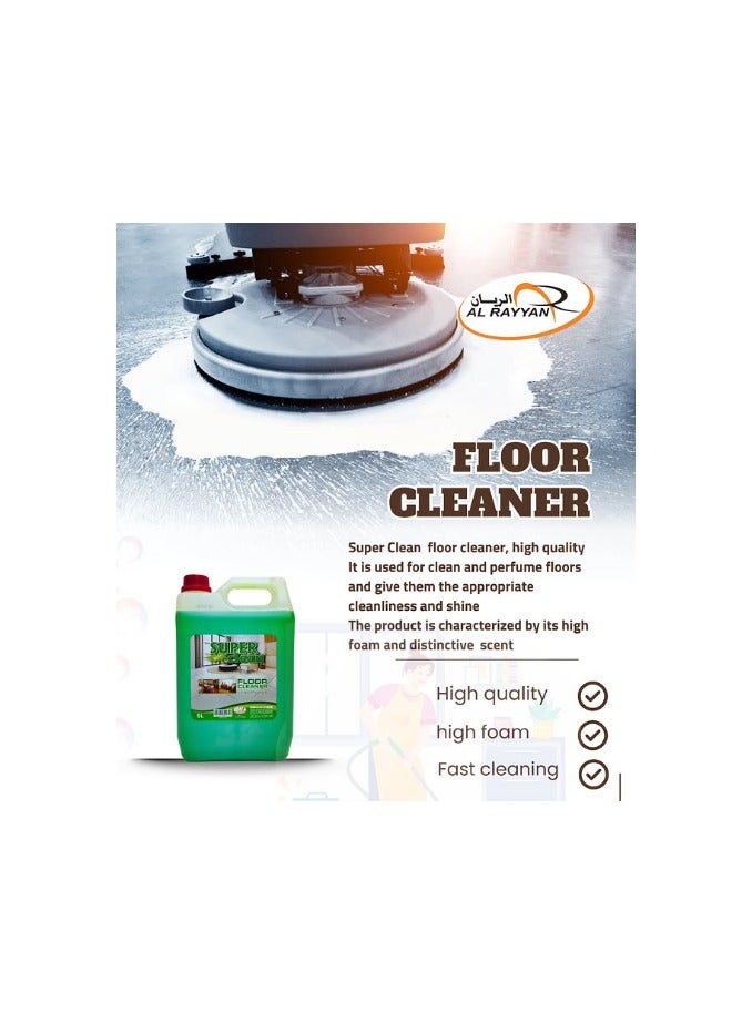 سوبر كلين سوبركلين منظف الأرضيات 5 لتر | سائل تنظيف قوي برائحة منعشة طويلة الأمد - Image 2
