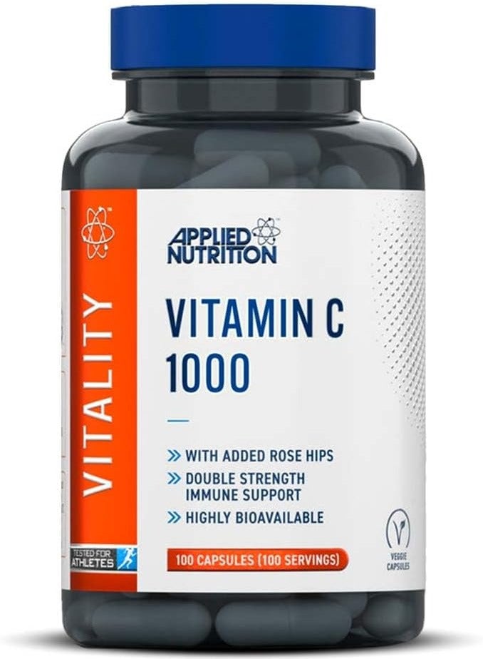 Applied Nutrition Vitamin C Vitality Added Rose Hips Double Strength Immune Support - Image 1