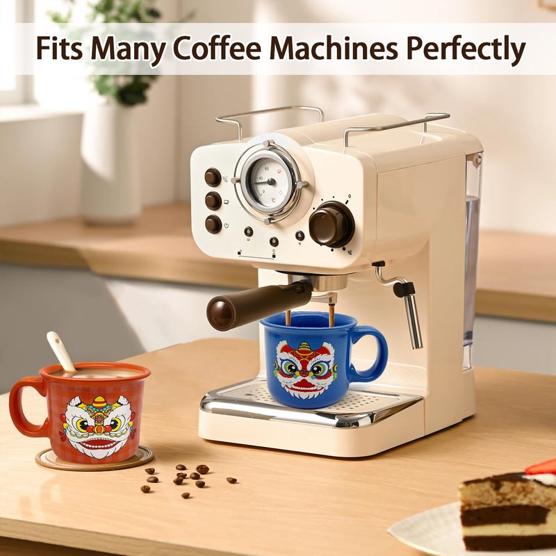 COLOR MAGIC Ceramic Coffee Mugs Set Of 2,14 oz Coffee Cups With Handle, Large Coffee Mugs Perfect For Cappuccino, Latte, Americano, Tea Bag, Beverage - Image 4