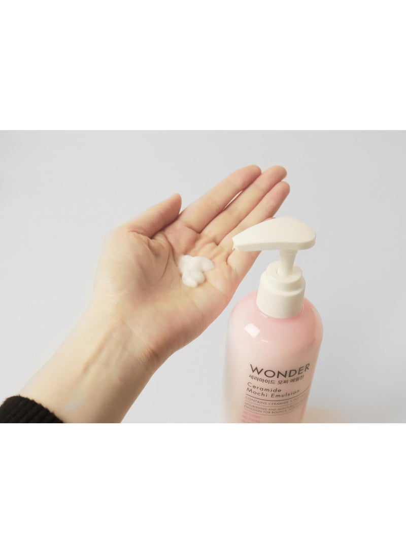TONYMOLY Wonder Ceramide Mochi Emulsion | Lightweight Moisturizing Face Emulsion | Strengthens Skin Barrier, Hydrates & Softens Skin | 300 ml - Image 2