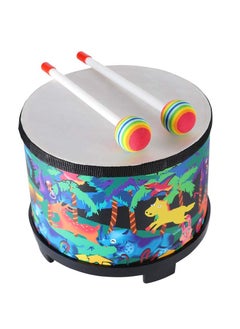 Generic Floor Tom Drum Percussion Instrument for Kids, 8 inch Acoustic Floor Tom Drum Instrument Music Drum with 2 Mallets Music Drum Musical Toy for Baby Children Special Birthday Gift  - Image 1