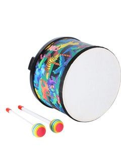 Generic Floor Tom Drum Percussion Instrument for Kids, 8 inch Acoustic Floor Tom Drum Instrument Music Drum with 2 Mallets Music Drum Musical Toy for Baby Children Special Birthday Gift  - Image 2