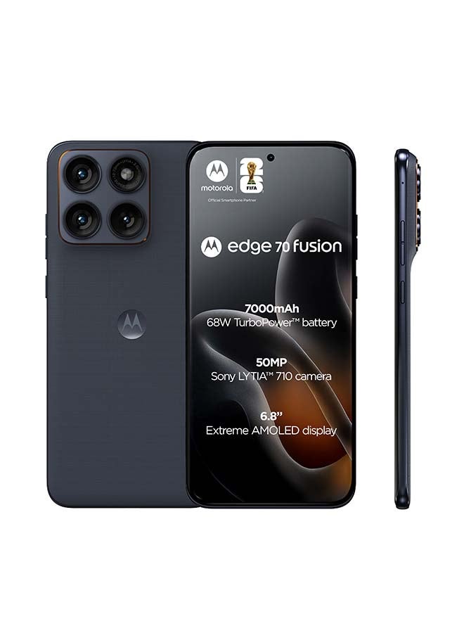 Motorola Edge 70 Fusion 5G Dual SIM PANTONE Silhouette 12GB RAM 256GB with Free Gift - Middle East Version - Image 2