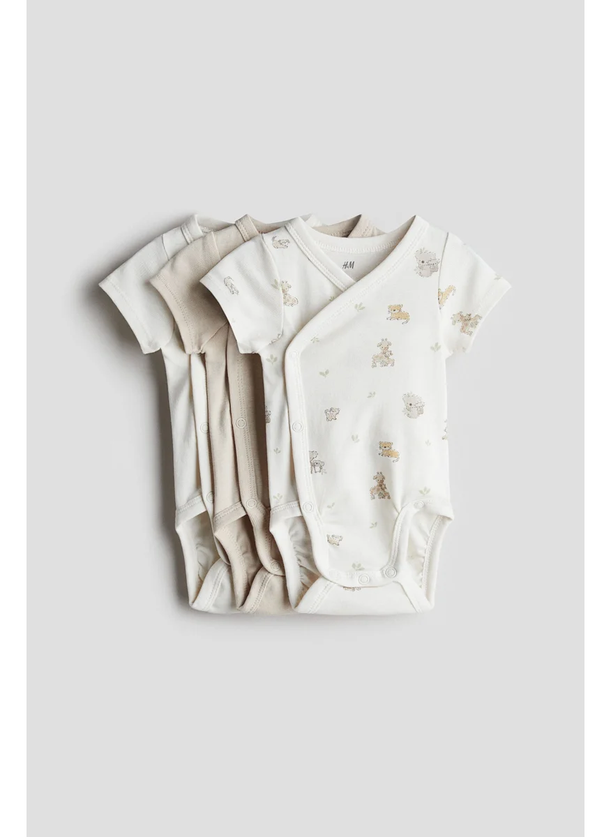H&M 3-Pack Wrapover Bodysuits