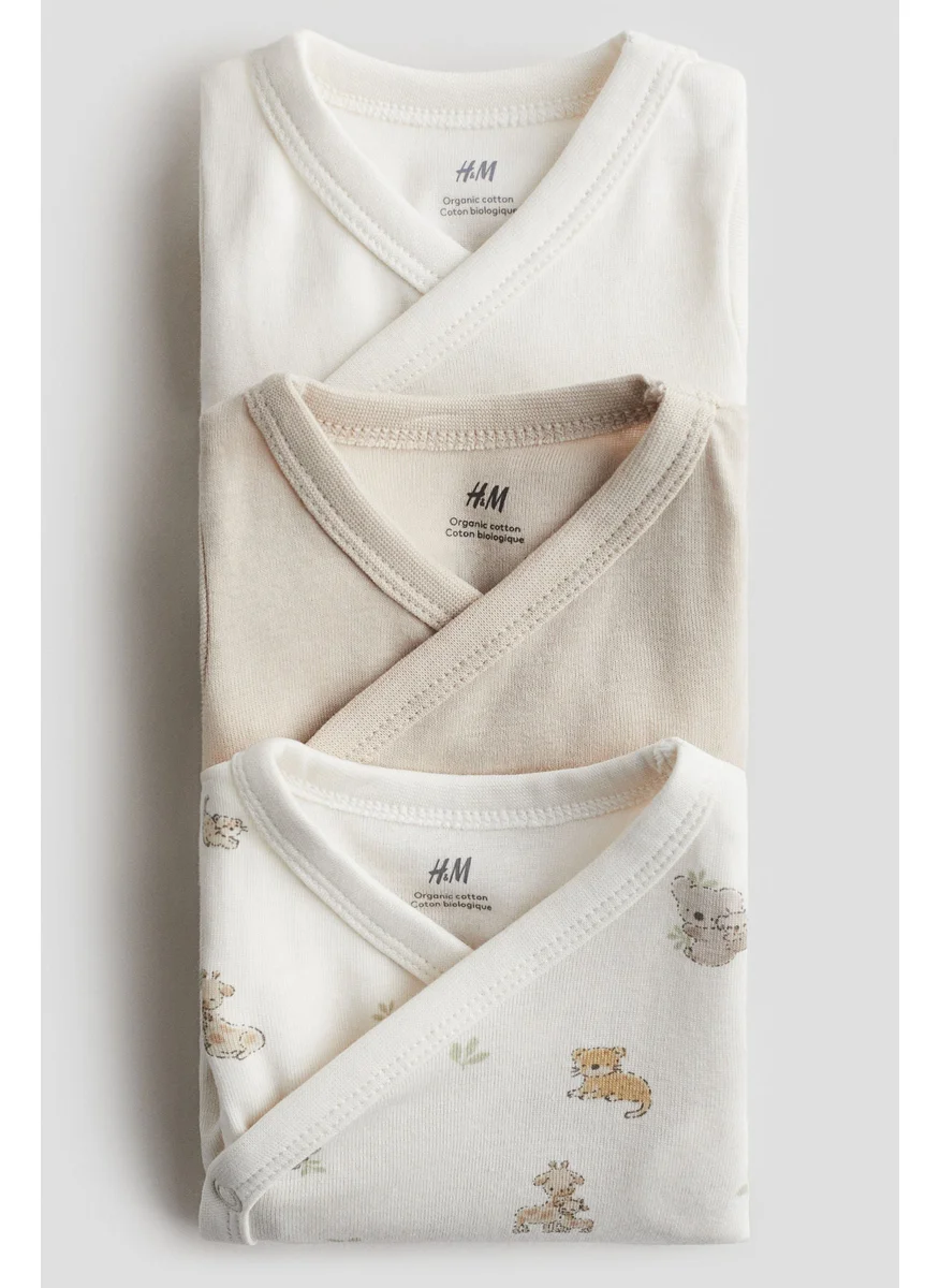 H&M 3-Pack Wrapover Bodysuits