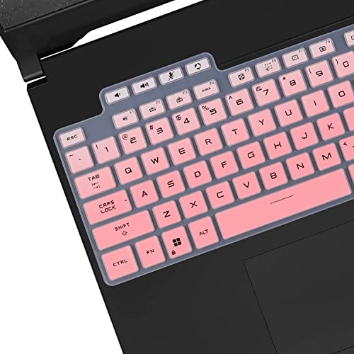 MUBUY-GOL Keyboard Cover for ASUS TUF F16/TUF A16 2026 2025 2024, TUF A15 F15 FA507UI/UV/UU FX507ZC, TUF A17 F17 FA707RC/RE/RW/RM FA707XI/XV/XU/NV (NOT FIT 2022 or Older A15 A17 F15 F17) -OPink - Image 2