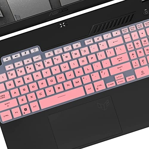 MUBUY-GOL Keyboard Cover for ASUS TUF F16/TUF A16 2026 2025 2024, TUF A15 F15 FA507UI/UV/UU FX507ZC, TUF A17 F17 FA707RC/RE/RW/RM FA707XI/XV/XU/NV (NOT FIT 2022 or Older A15 A17 F15 F17) -OPink - Image 3
