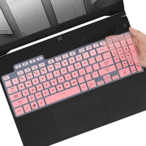 MUBUY-GOL Keyboard Cover for ASUS TUF F16/TUF A16 2026 2025 2024, TUF A15 F15 FA507UI/UV/UU FX507ZC, TUF A17 F17 FA707RC/RE/RW/RM FA707XI/XV/XU/NV (NOT FIT 2022 or Older A15 A17 F15 F17) -OPink - Image 1