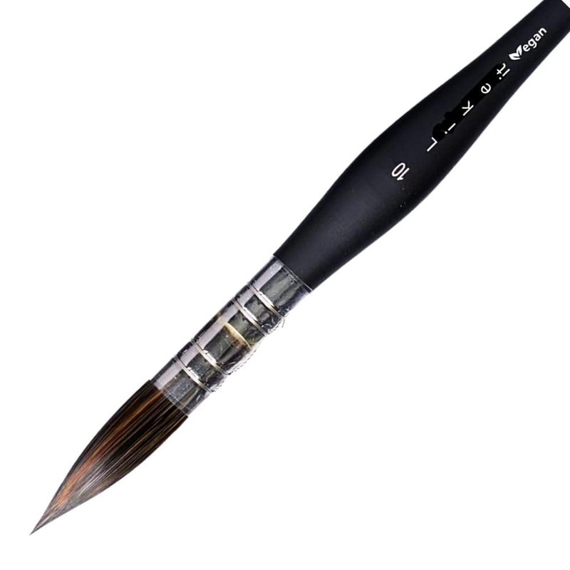 Like-It Artists Professional Watercolor Round Quill Mop Hair Paint Brush Single 1Pcs (Size 10) - Image 5