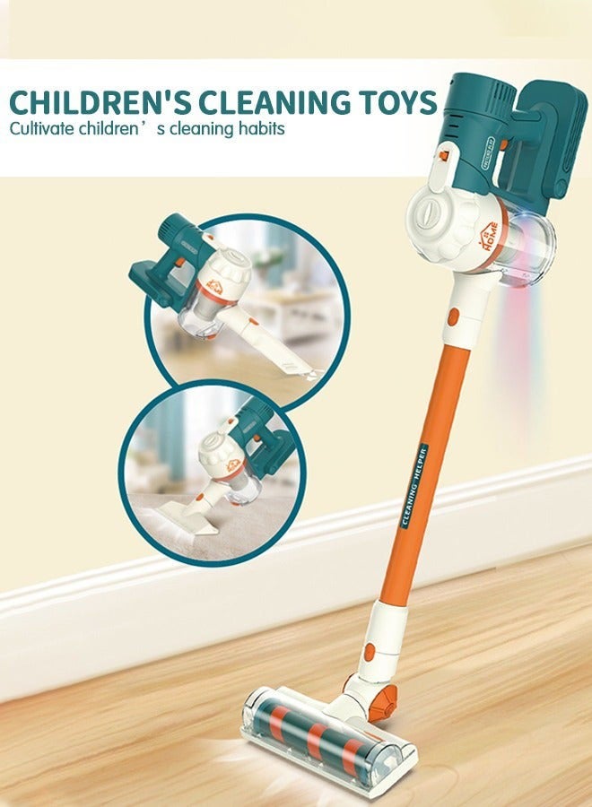 DURKU Children's Toy Vacuum Cleaner Set that Actually Works - Baby Play Vacuum, Kids Cleaning Set, Housekeeping Toy - Image 2
