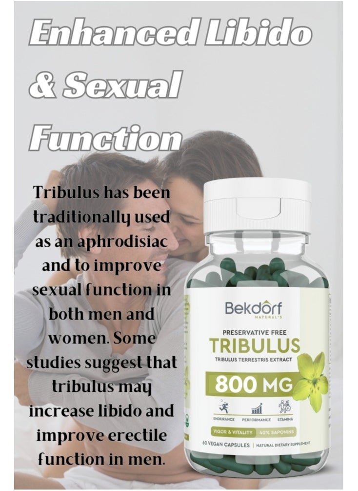 Bekdorf Tribulus Terrestris Extract Vigor And Vitality-60 Vegan Capsules  - Image 5