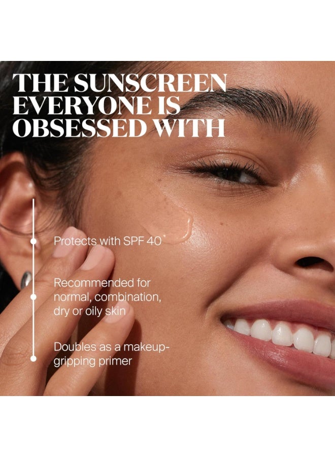 Supergoop! Unseen Clear Face Sunscreen - SPF 40 - Invisible + Broad Spectrum + Makeup-Gripping Primer - Weightless, Scentless, Oil Free - For All Skin Types & Tones - 0.5 fl oz - Image 4