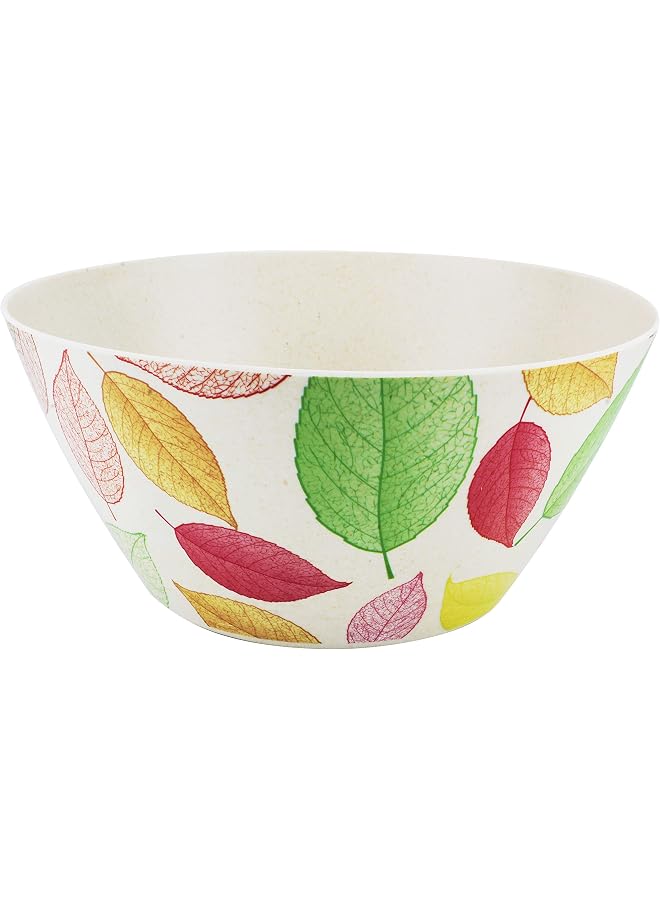 Bamboo Fibre Bowl 14x8cm Leaves Design BD-BF-30