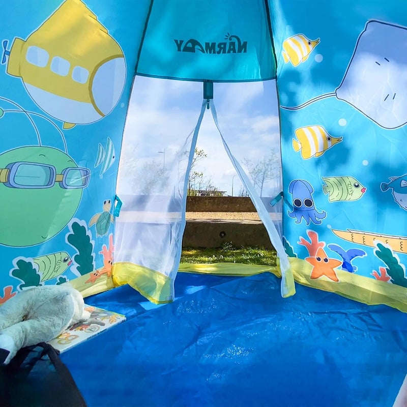 NARMAY ® Play Tent Ocean World Dome Tent for Kids Indoor/Outdoor Joy - 182 x 152 x 121 cm - Image 3