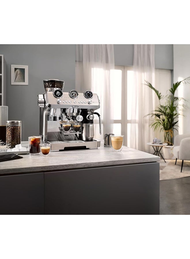 De'Longhi La Specialista Maestro EC9885.M, Espresso Pump Coffee Machine with Cold Extraction Technology, Professional Milk Frothing Nozzle, Sensor Grinding Technology, Includes Barista Kit, Metal 1.98 L 1450 W EC9885.M metal - Image 3
