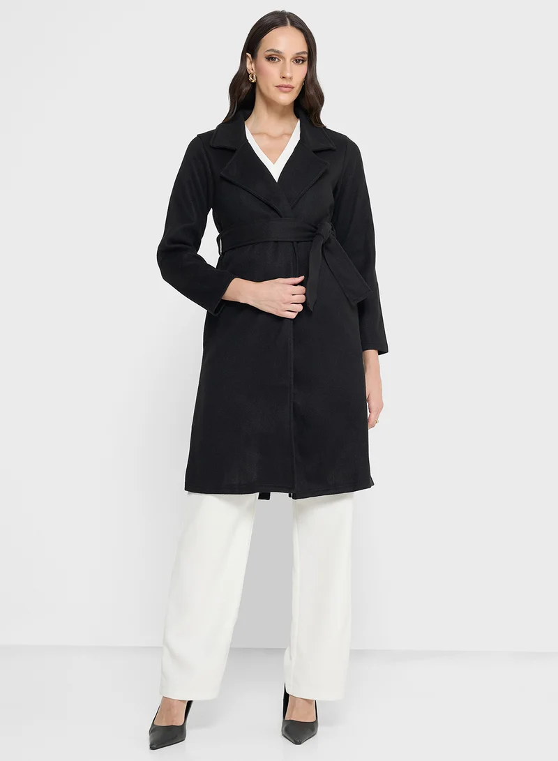 ايلا Soft Self Tie Coat