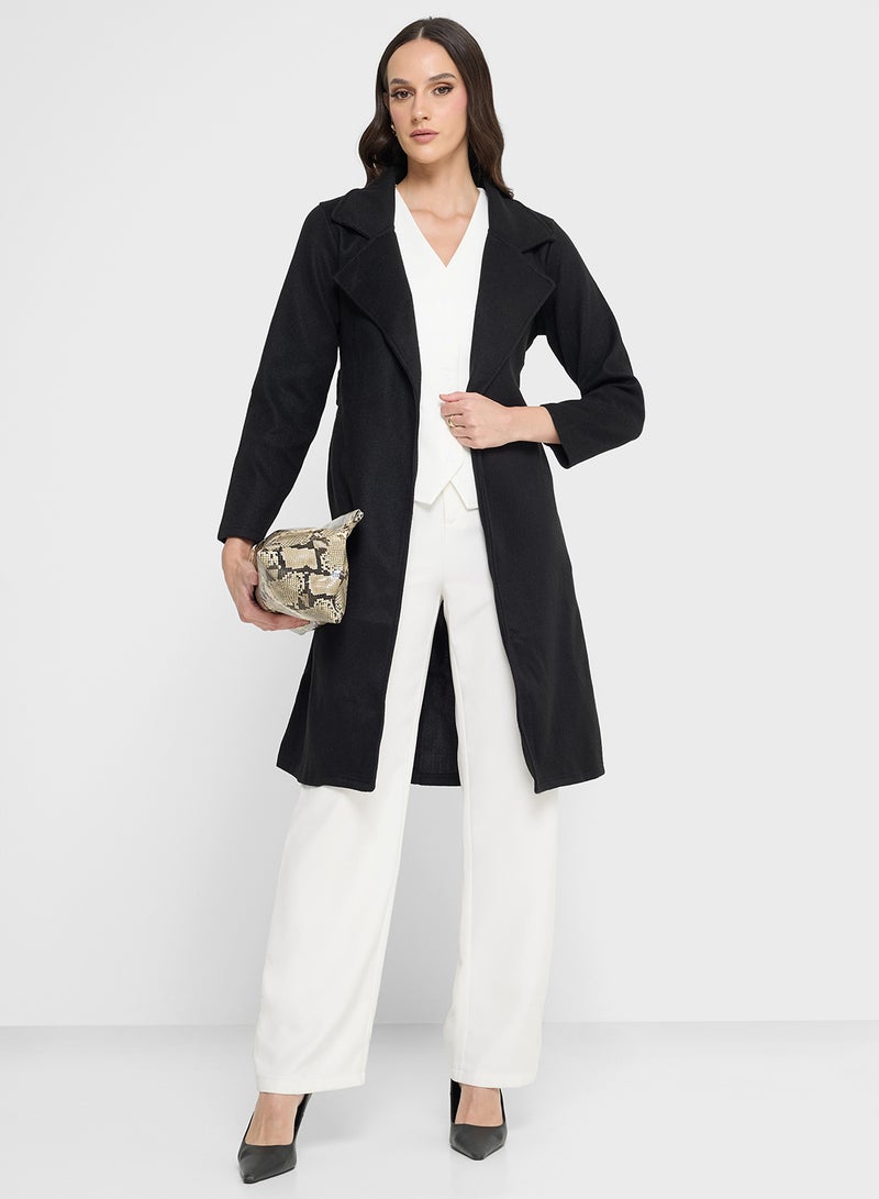 ايلا معطف ناعم بربطة ذاتية - Image 5