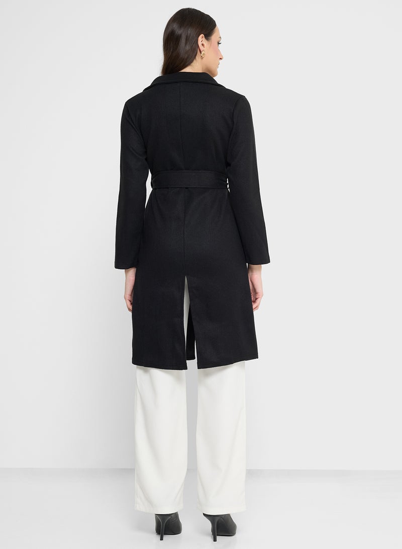 ايلا معطف ناعم بربطة ذاتية - Image 2