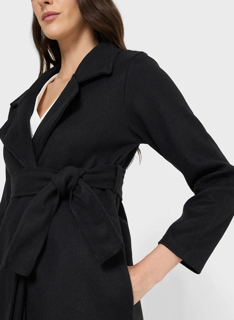 ايلا Soft Self Tie Coat