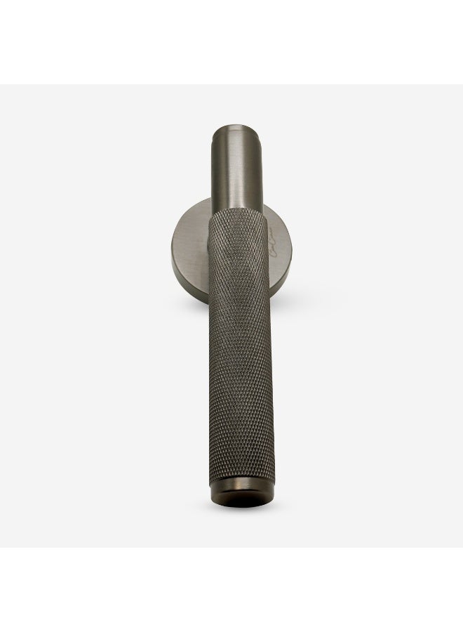 CINCINNO Fidelis/A Premium Anti-Rust Brass Door Handle Pair – Durable & Stylish for Home & Office, UV Protection, 2-Year Color & 5-Year Mechanical Warranty, Salt Spray Tested (Gun Metal Grey)  - Image 3