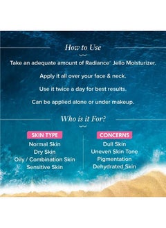 Aqualogica Radiance+ Jello Moisturizer Gel With Watermelon & Niacinamide For Pigmentation & Dark Spots - For Dry, Bright And Radiant Skin Of Women & Men -50G  - Image 4