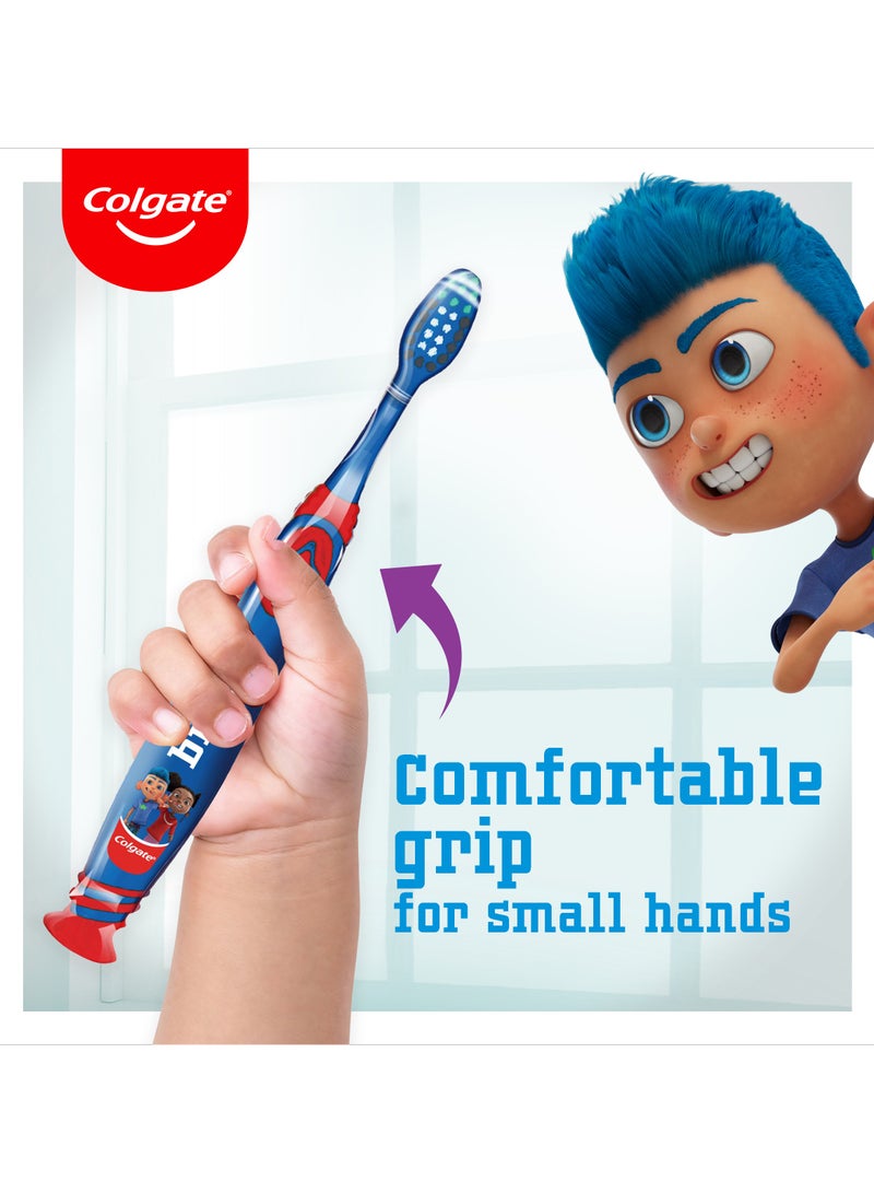 Colgate فرشاة أسنان ناعمة للأطفال الكبار 6-9 سنوات عبوة من 2 - Image 4