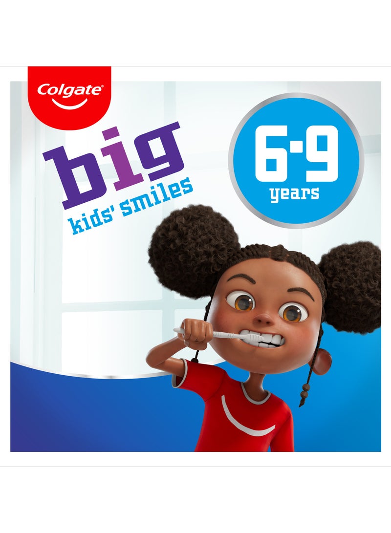 Colgate فرشاة أسنان ناعمة للأطفال الكبار 6-9 سنوات عبوة من 2 - Image 2