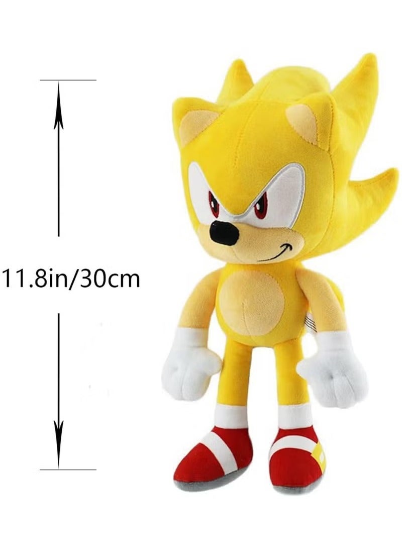 سيغا لعبة القنفذ سوبر سونيك القطيفة الجديدة هدية للأطفال (رأس أصفر كبير - 30 سم) - Image 3