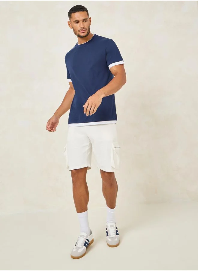 ستايلي Contrast Detail Regular Fit T-Shirt