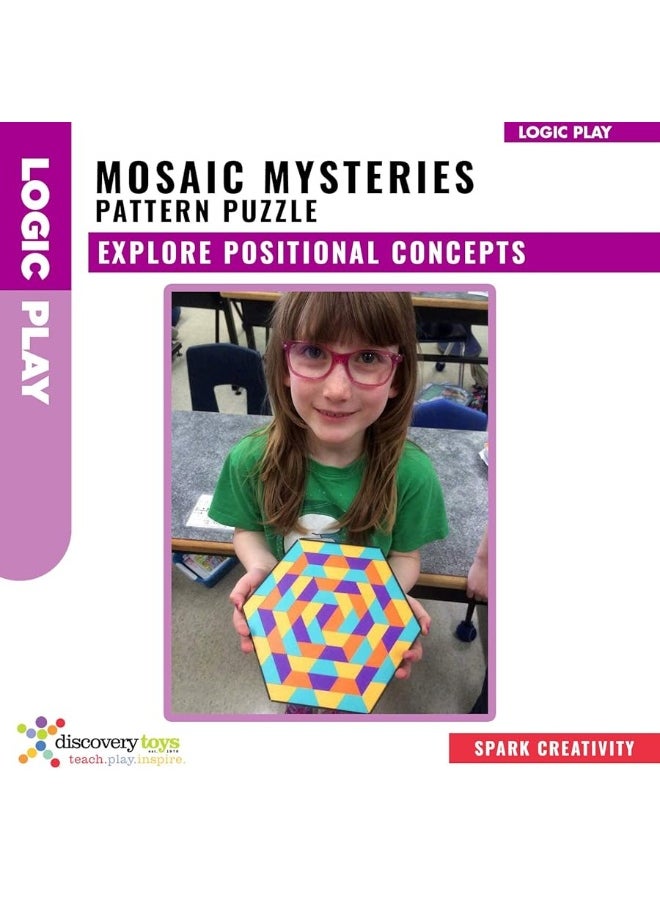 Discovery Toys - Discovery Toys Mosaic Mysteries Pattern Puzzle | Kid-Powered Learning | STEM Educational Toy Learning & Childhood Development 8 Years and Up - Image 1