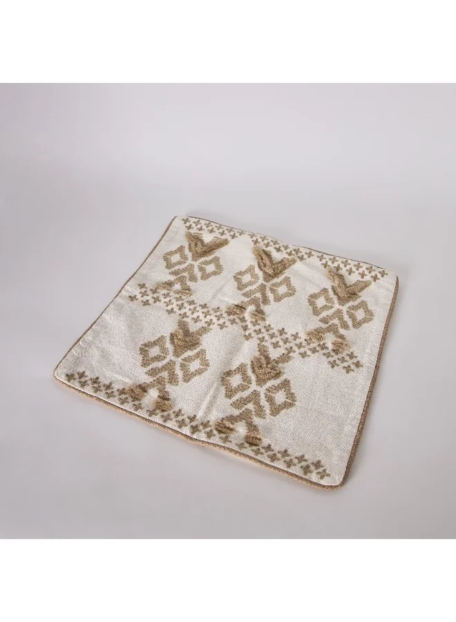 Home Box Croft Diamond Embroidered Filled Cushion 45 x 45 cm