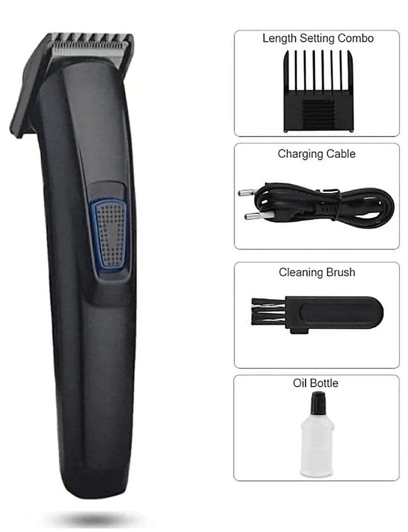 Concepta Men Professional Hair Clipper Design Perfect Shaver And Haircut Rechargeable Beard And Moustaches Hair Machine And Trimming With Cord And Without Cordless Use Black Colour - Image 4
