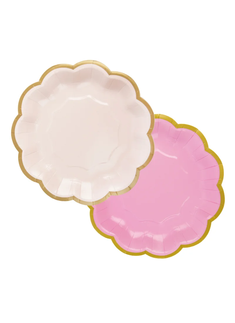Talking Tables We Heart Pink 7 Inch Plate, 2 Designs, 12pack