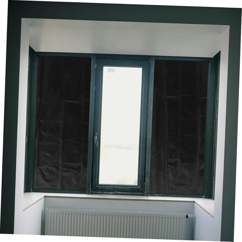 Ciieeo Portable Blackout Blinds for Bedroom Self Adhesive Window Coverings for Kitchen Bathroom Lightweight Cuttable Oxford Full Blackout Cordless Curtains - Image 4