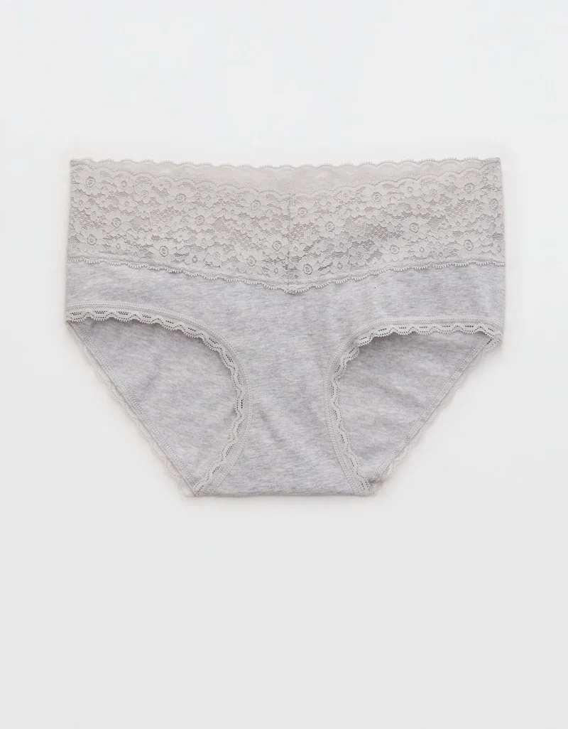 Aerie Superchill Vintage Lace Cotton Boybrief Underwear